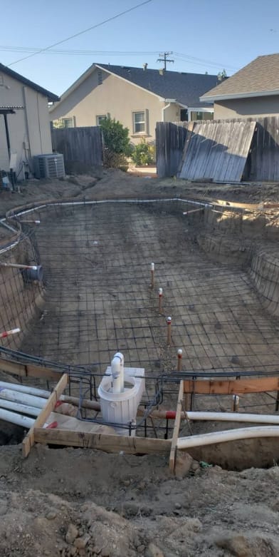 this is a picture of concrete pouring in Moreno Valley, CA