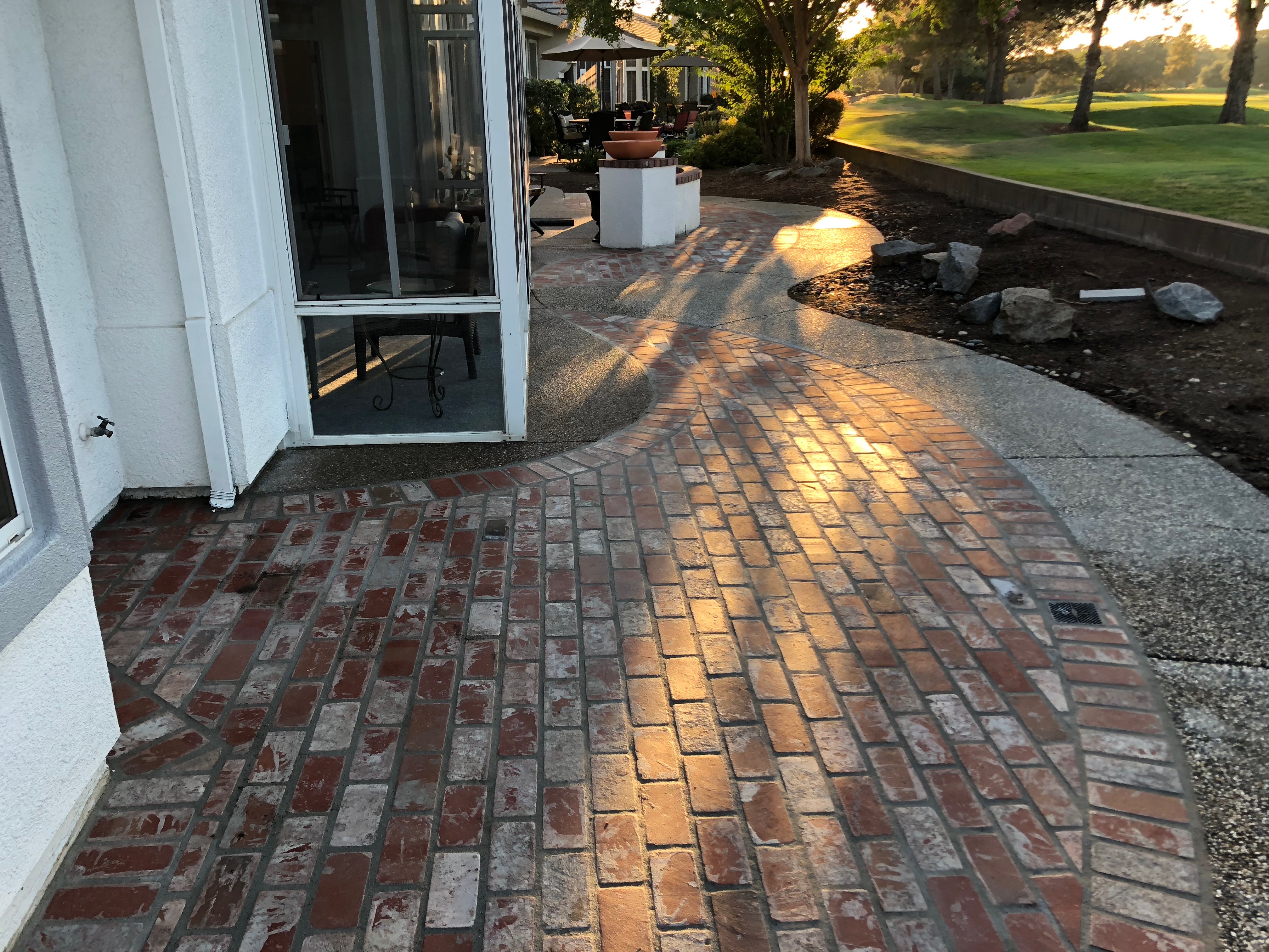 this is a picture of Moreno Valley stamped patio